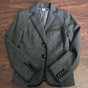 J. Crew 100% Wool Blazer in Gray - Size 0
